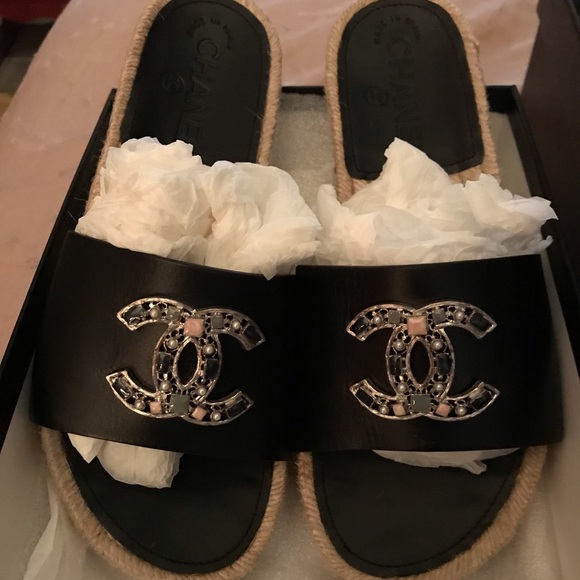 CHANEL Shoes - SOLD!!! Chanel Espadrilles Sandal